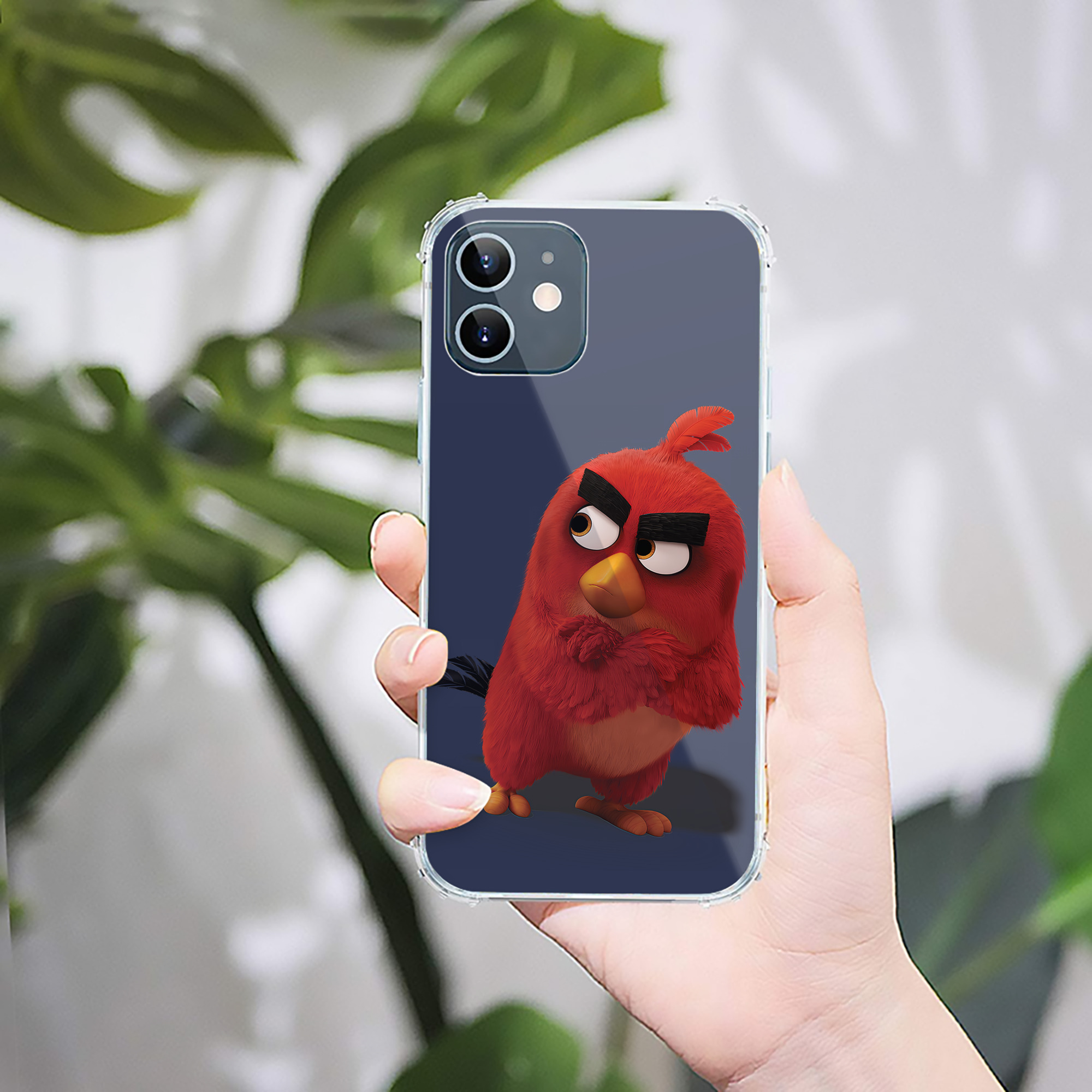 （画像用） Angry Birds アングリーバード 【iPhone 12シリーズ対応】透明スマホケース（クリアソフトケース）